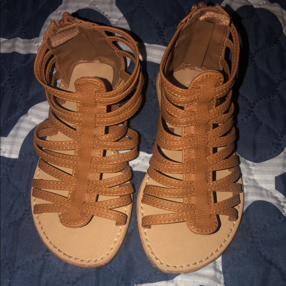 Toddler girl brown sandals
